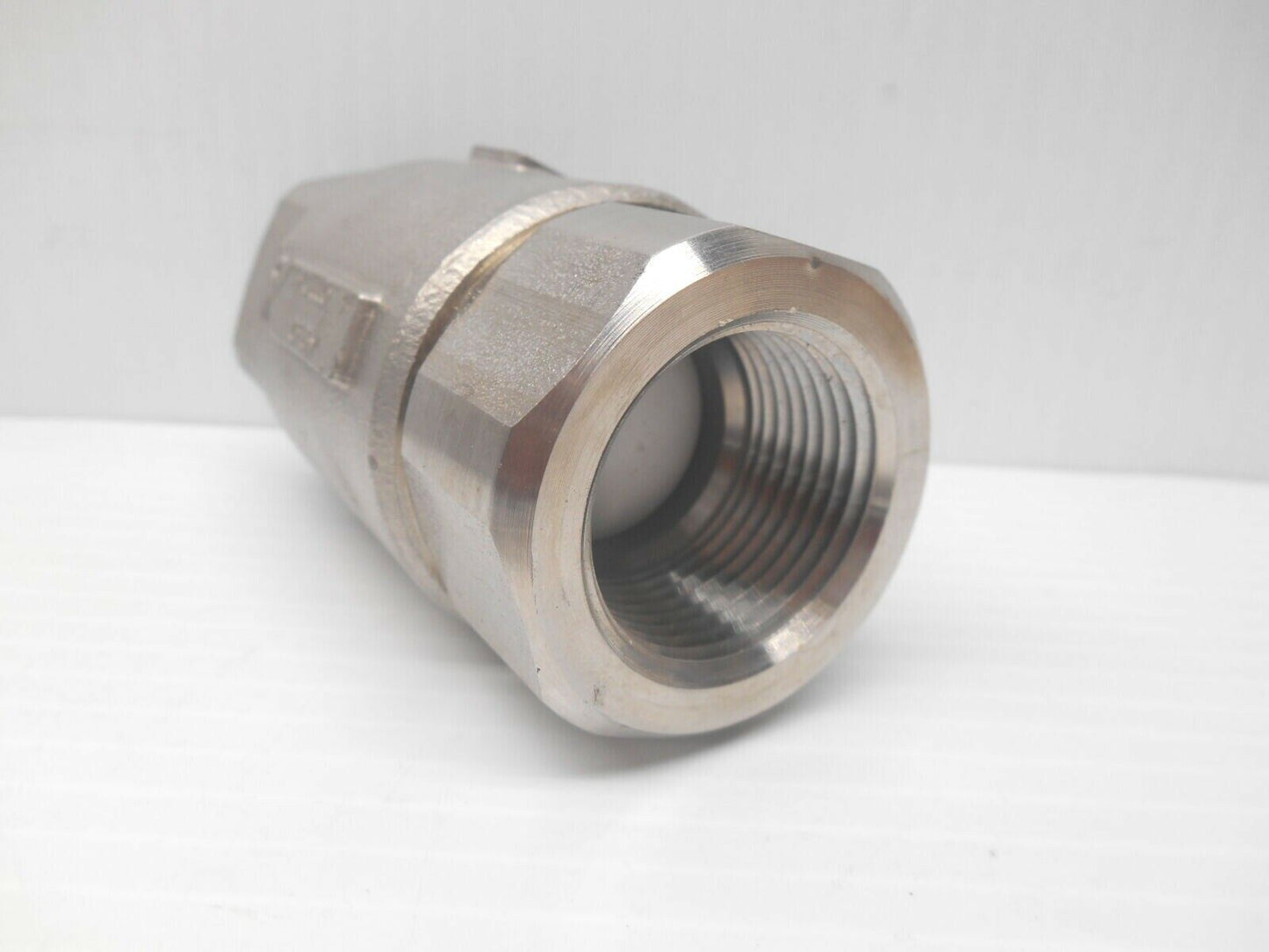 APOLLO 62-105-01 STAINLESS STEEL BALL-CONE IN-LINE 1” CHECK VALVE