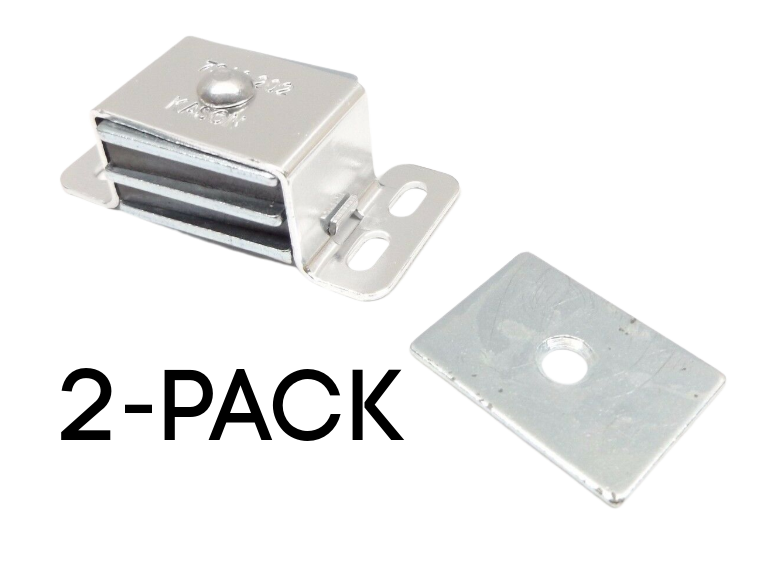 2-PACK  KASON 7314-202 MAGNETIC CATCH AND PLATE