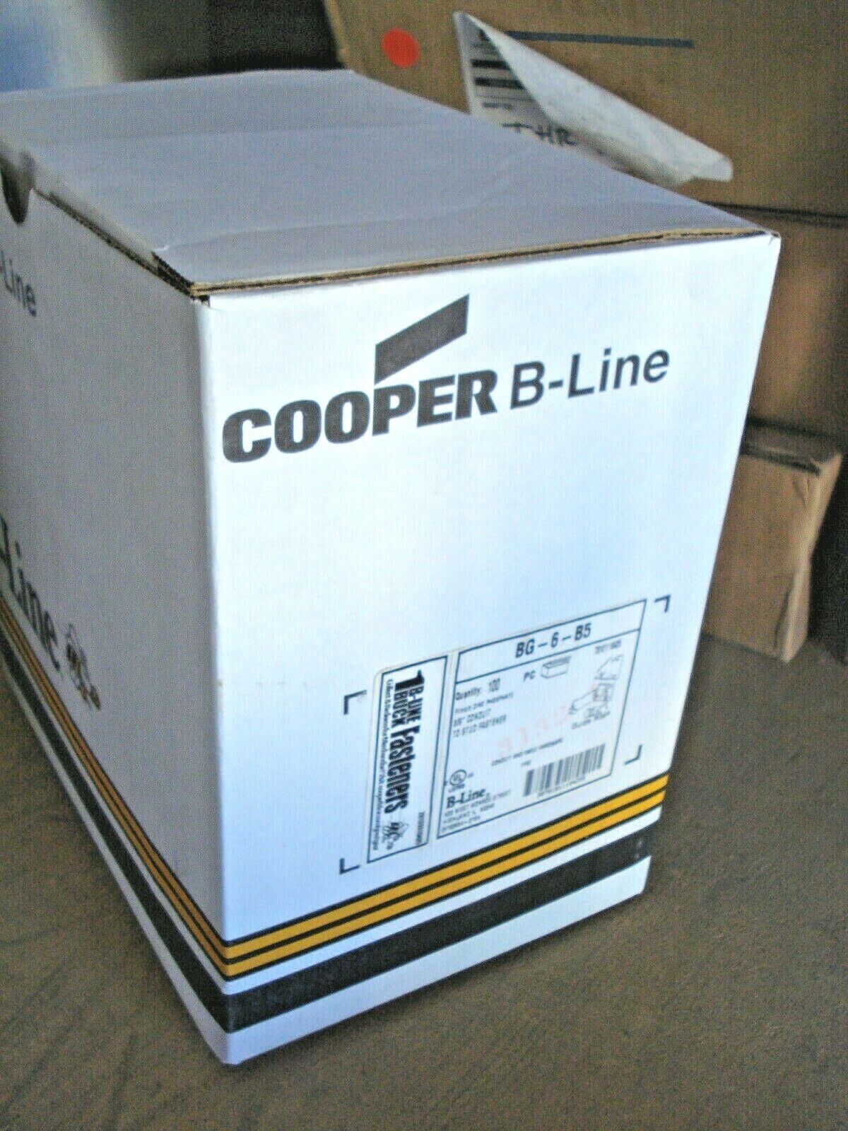 CASE OF 100 - COOPER B-LINE BG-6-B5 CONDUIT TO STUD CLIP 3/8” - CASE OF 100