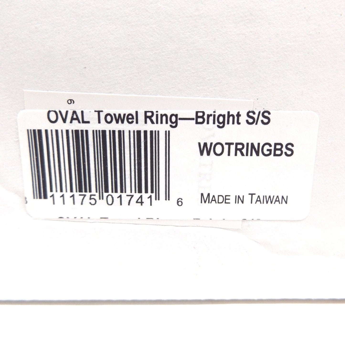 WINGITS WOTRINGBS OVAL TOWEL RING BRIGHT STAINLESS STEEL