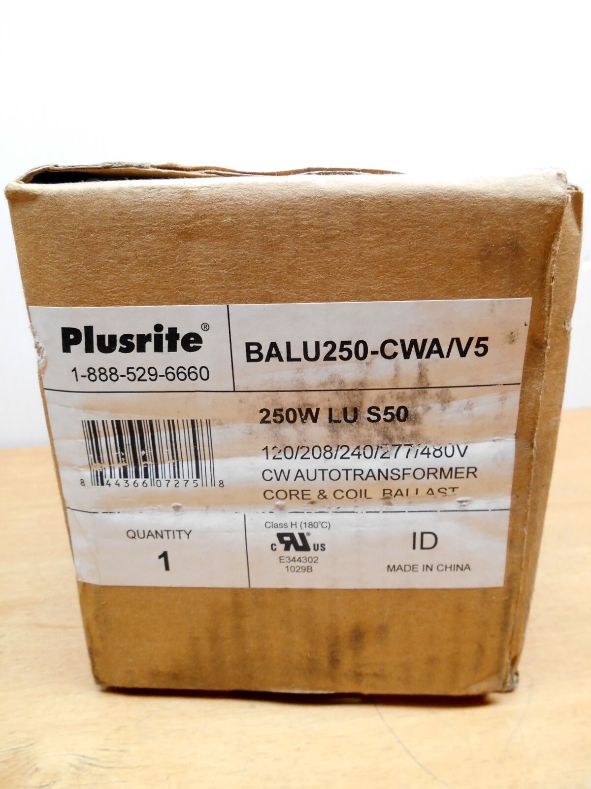 PLUSRITE BALU250-CWA/V5 CW AUTOTRANSFORMER CORE & COIL BALLAST