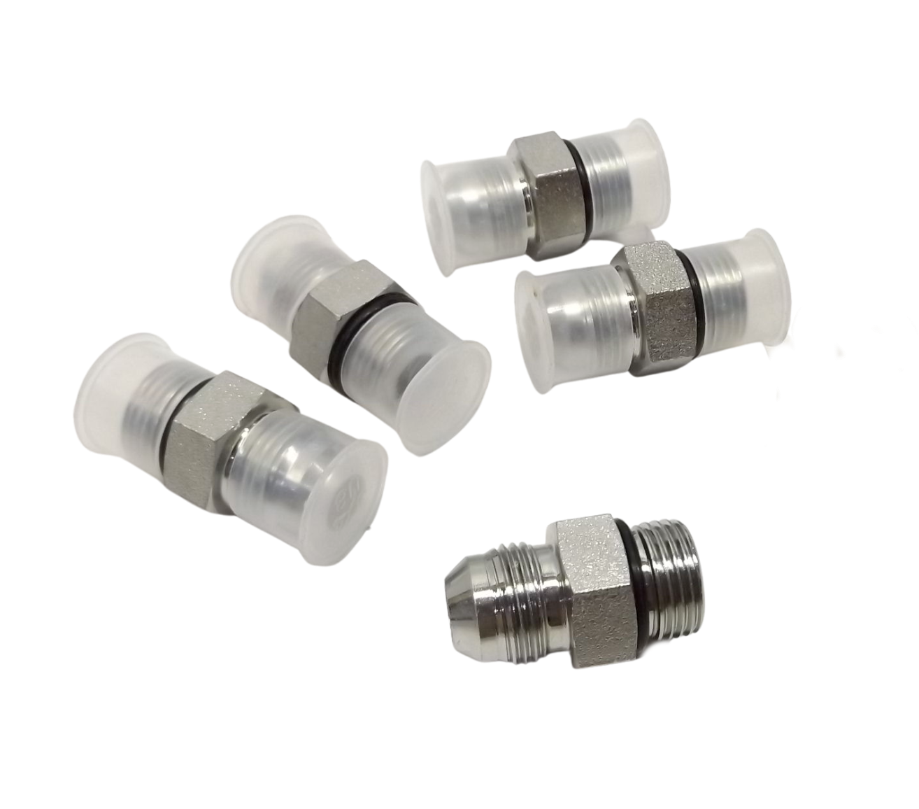 5-PACK IMPORTED 3/4 JIC X 3/4 MALE STRAIGHT O-RING HYDRAULIC FITTING