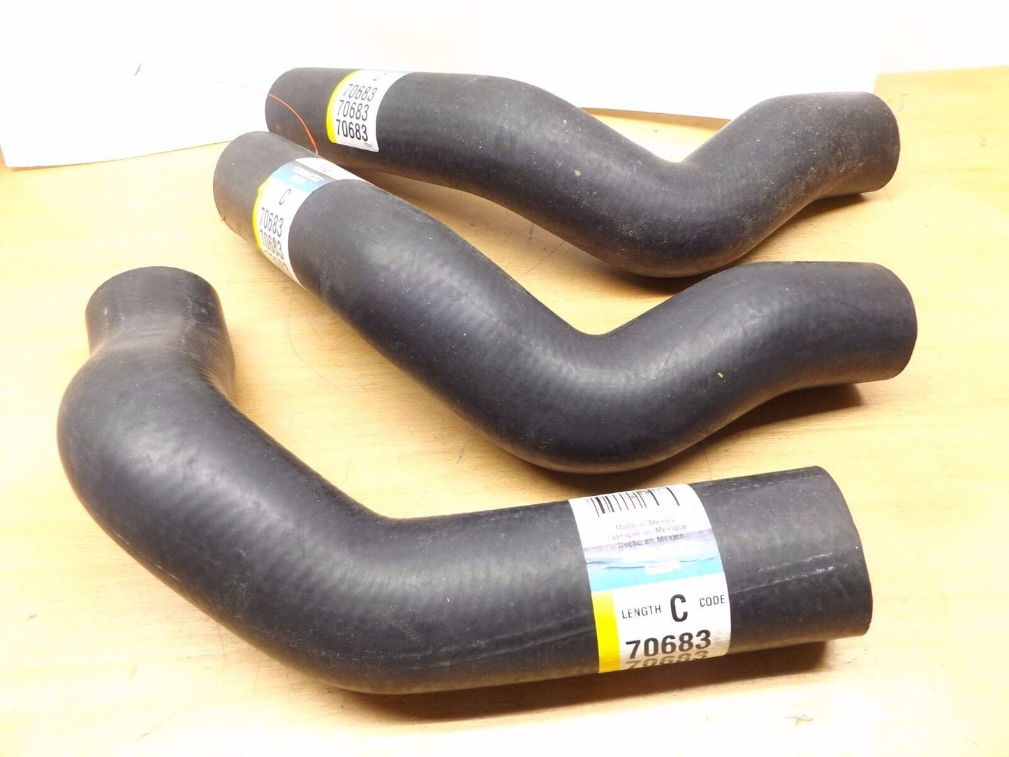 LOT OF 3 DAYCO 70683 RADIATOR HOSE FOR 70-76 FORD F-350