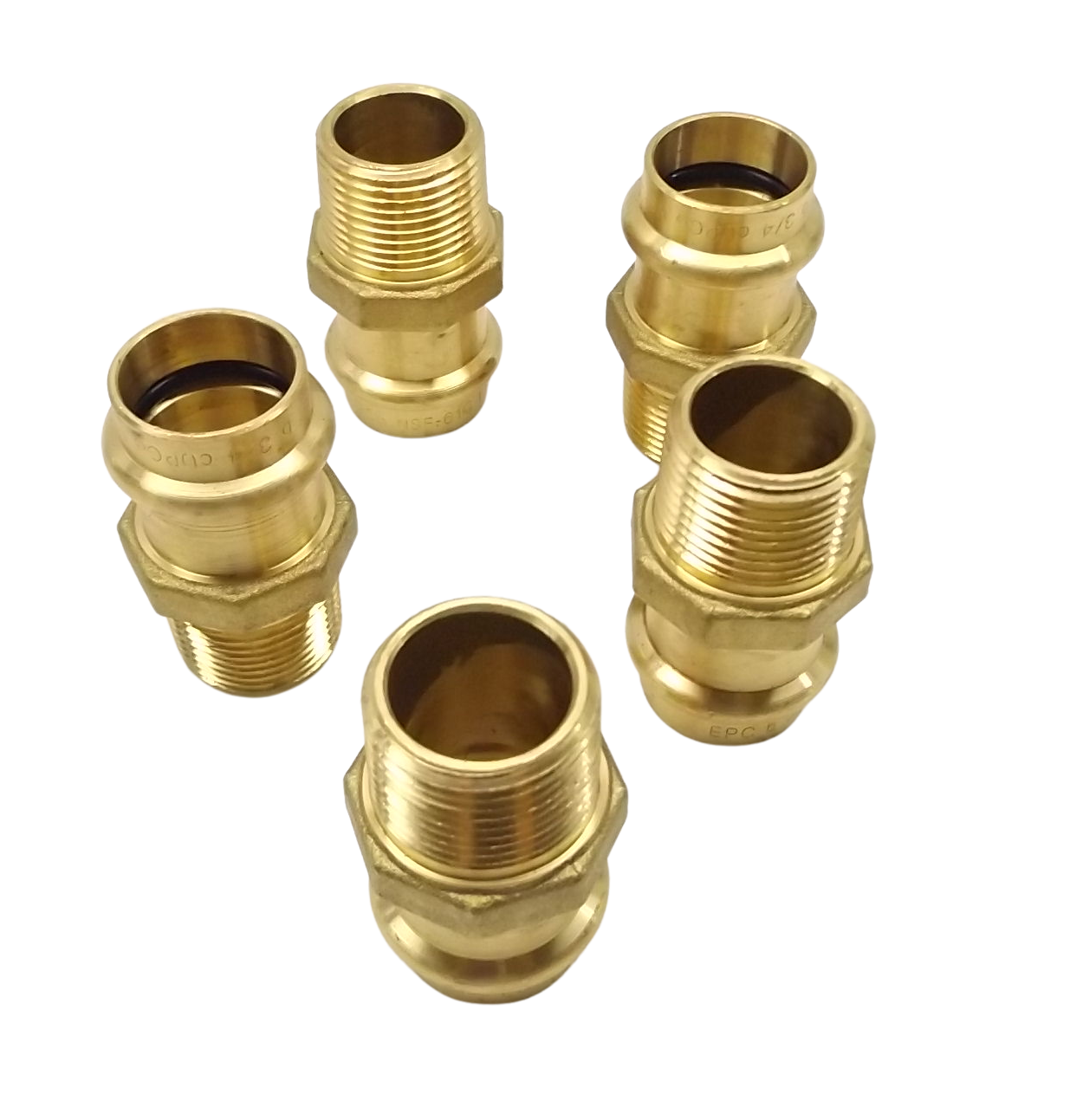 LOT OF 5 APOLLOXPRESS 10075808 3/4" MALE ADAPTER