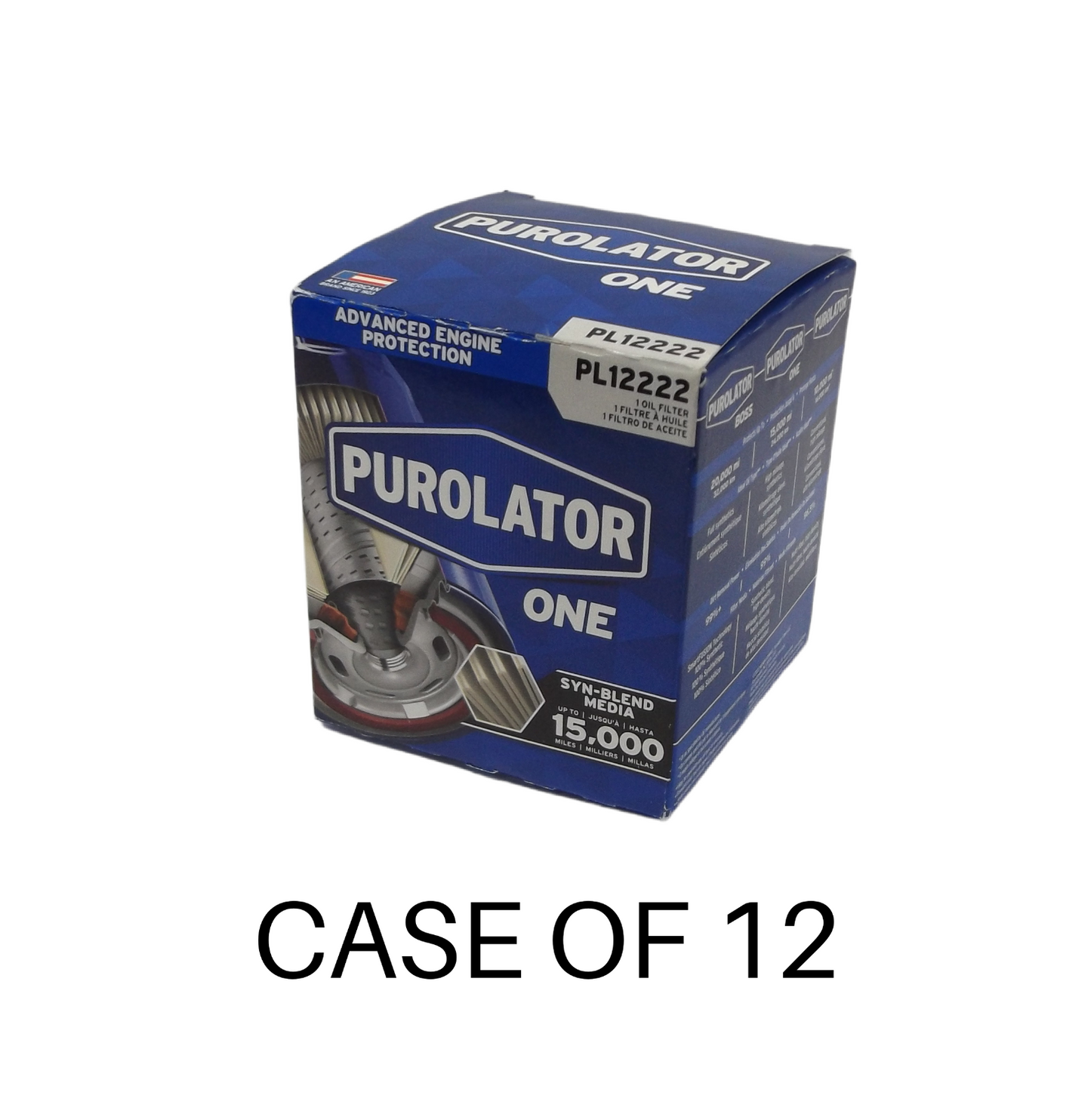 CASE OF 12 PUROLATOR PL12222 ENGINE OIL FILTER SPIN-ON